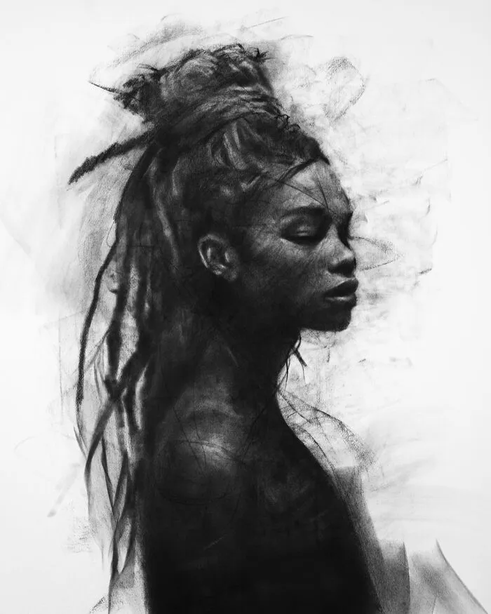 This Artist Captivates Audiences With His Visually Impactful Portraits Drawn Solely With Charcoal (44 Pics)