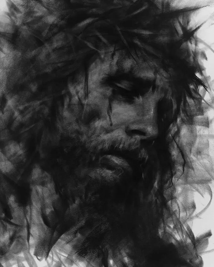 This Artist Captivates Audiences With His Visually Impactful Portraits Drawn Solely With Charcoal (44 Pics)