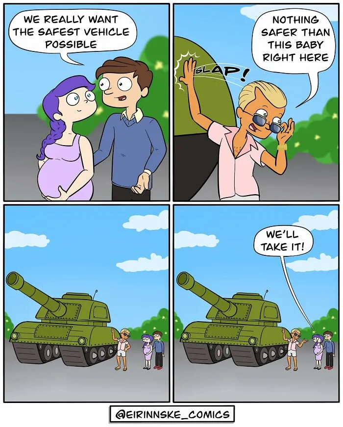 40 Goofy Comics With Unexpected Twists, By Eirinn Ske