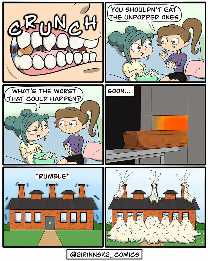 40 Goofy Comics With Unexpected Twists, By Eirinn Ske