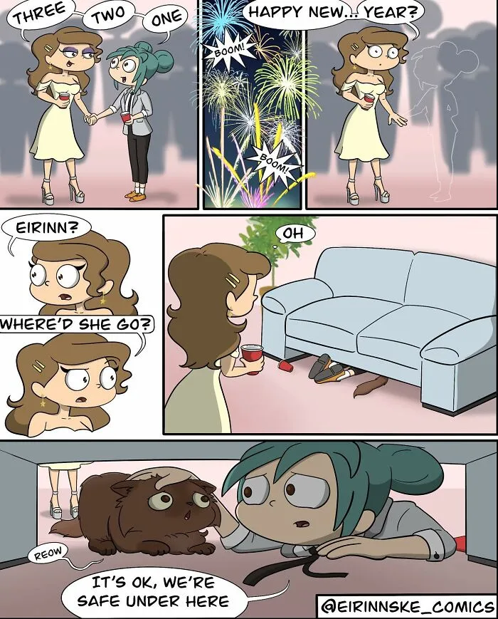 40 Goofy Comics With Unexpected Twists, By Eirinn Ske