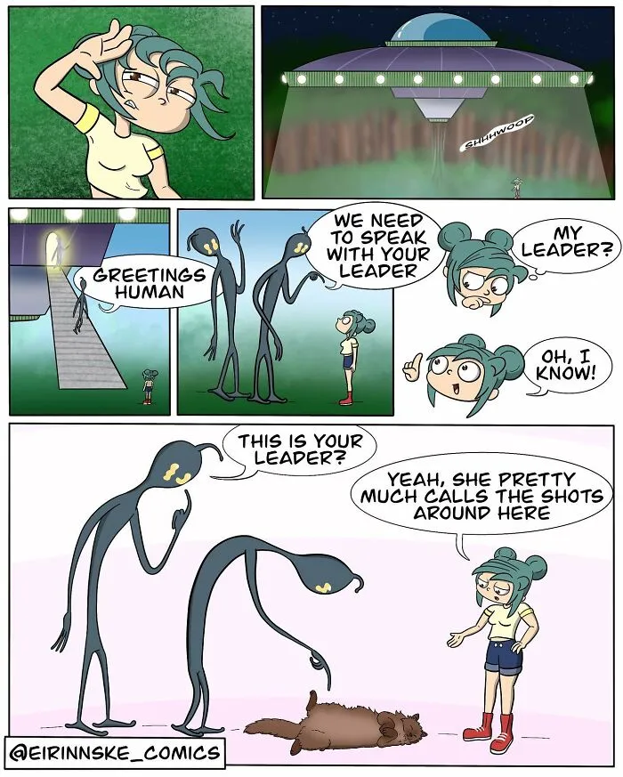 40 Goofy Comics With Unexpected Twists, By Eirinn Ske