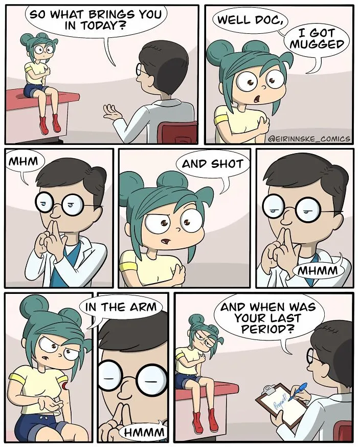 40 Goofy Comics With Unexpected Twists, By Eirinn Ske