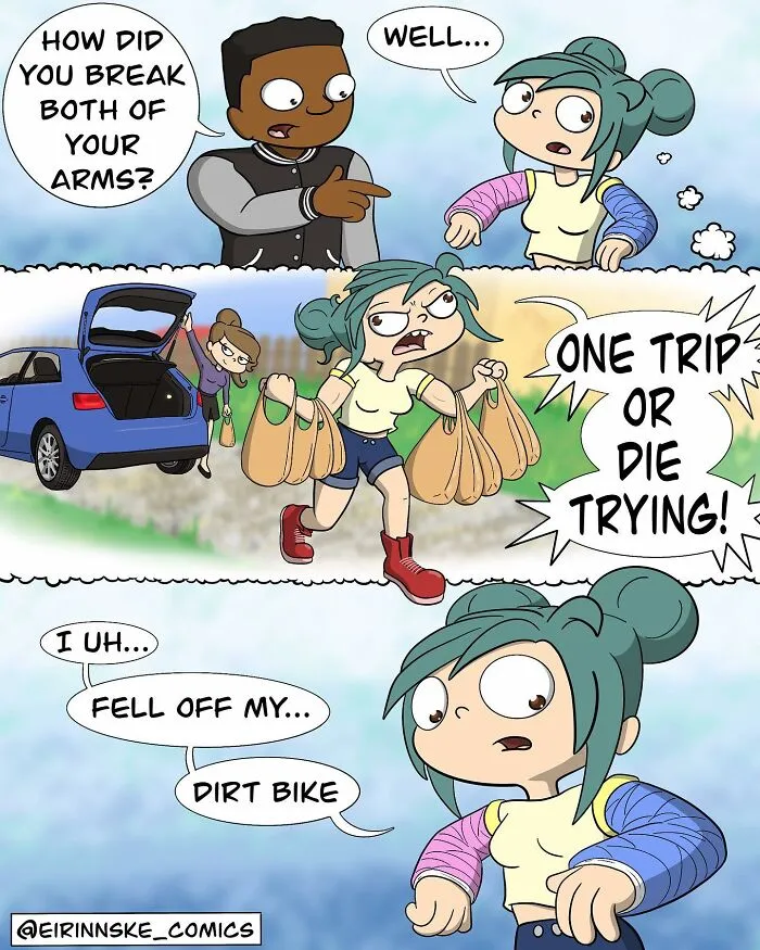 40 Goofy Comics With Unexpected Twists, By Eirinn Ske