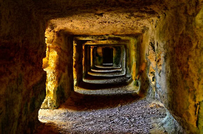 The Grottoes Of Ferrand, France