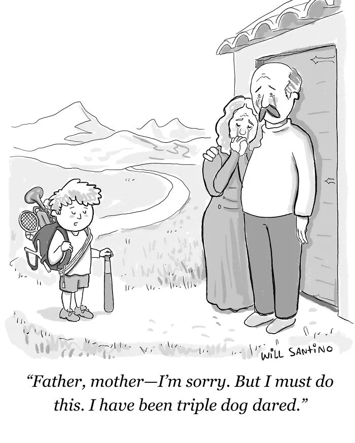 40 Quirky One-Panel Comics By Will Kiley Santino (New Pics)