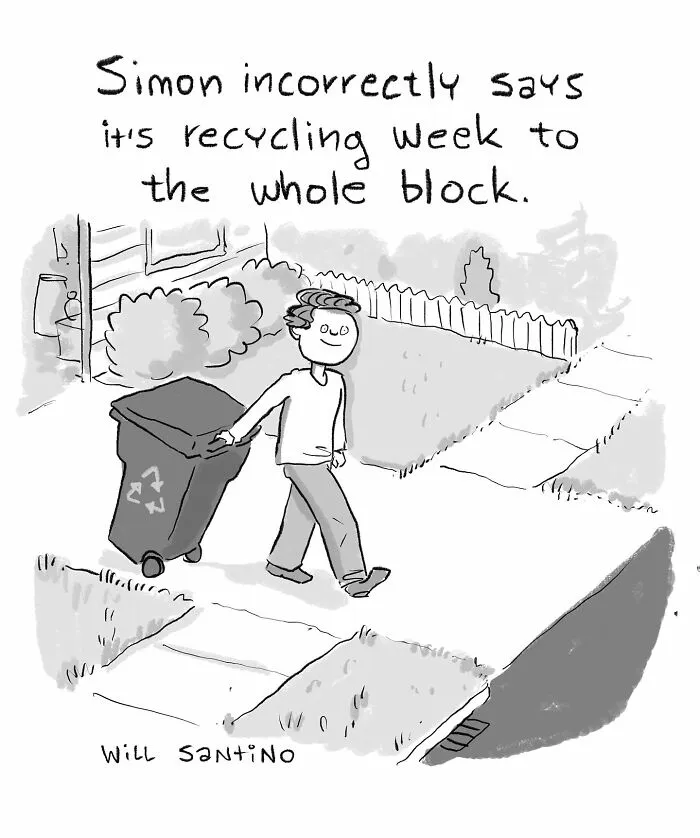 40 Quirky One-Panel Comics By Will Kiley Santino (New Pics)