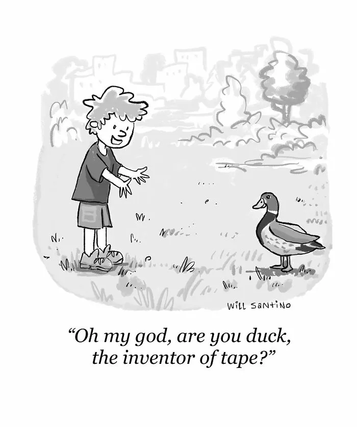 40 Quirky One-Panel Comics By Will Kiley Santino (New Pics)