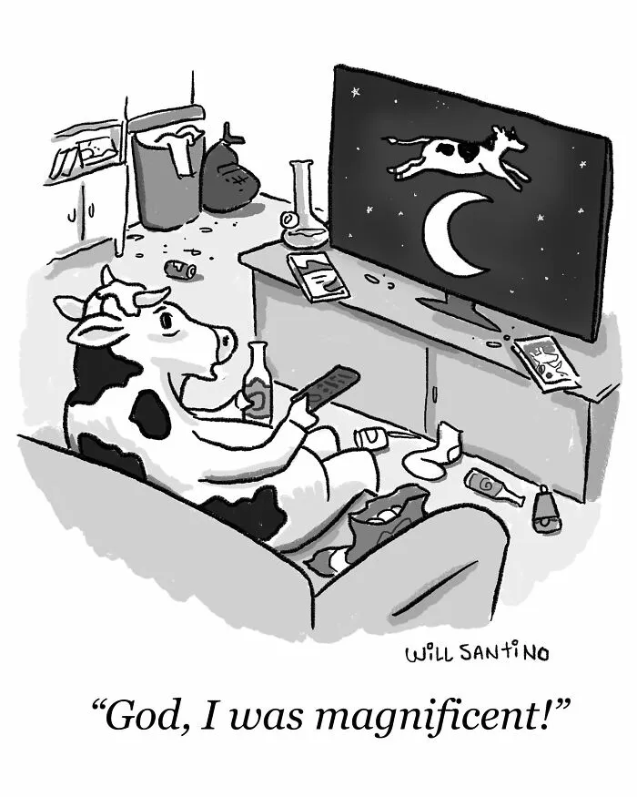 40 Quirky One-Panel Comics By Will Kiley Santino (New Pics)