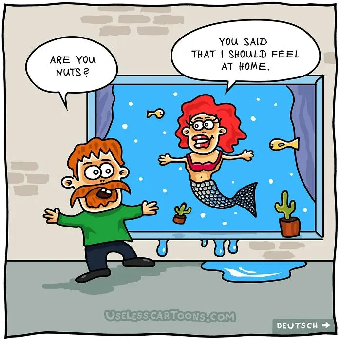 25 Bizarre And Funny One-Panel Comics By Ohne Sinn That Might Tickle Your Brain