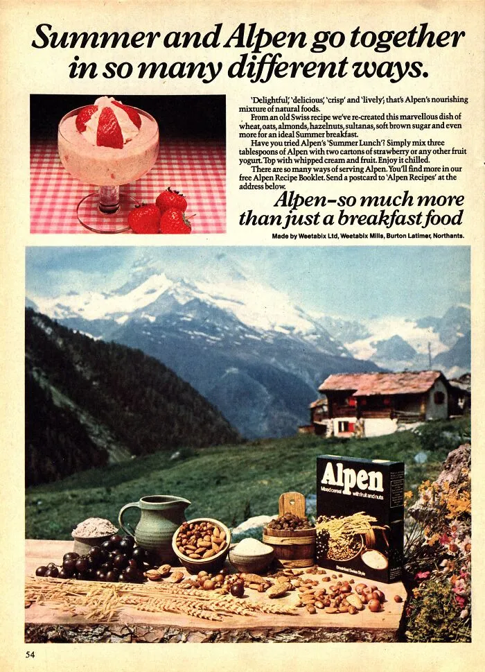 Alpen Cereal Advert (1973)
