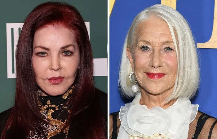 Priscilla Presley y Helen Mirren (79)
