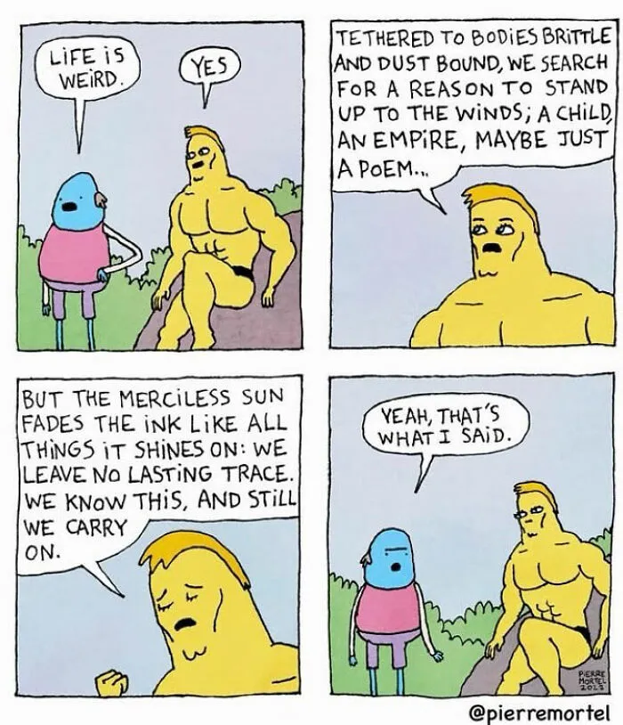 Embracing Life’s Absurdity: 20 New Comics By Pierre Mortel
