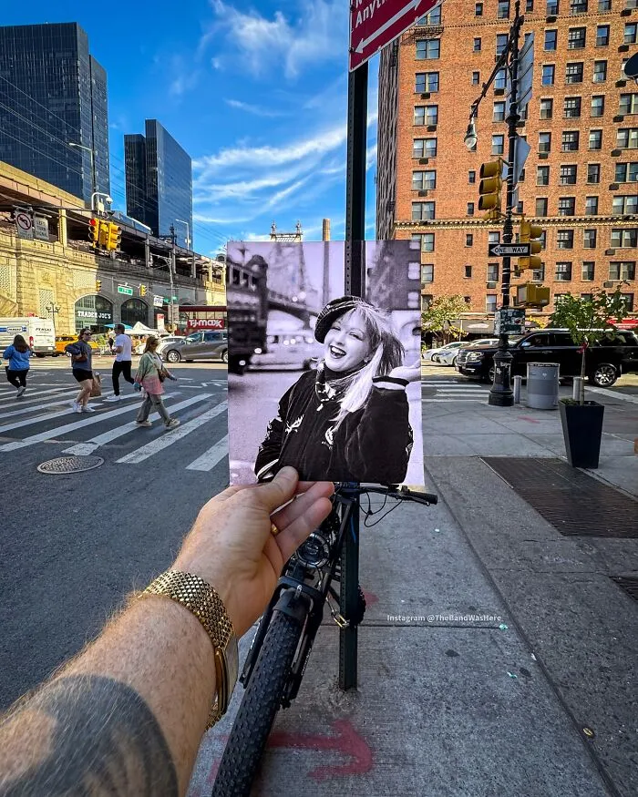 Cyndi Lauper On December 9, 1983 In NYC With The 59th Street Bridge Behind Her, Photo By Ozier Muhammad