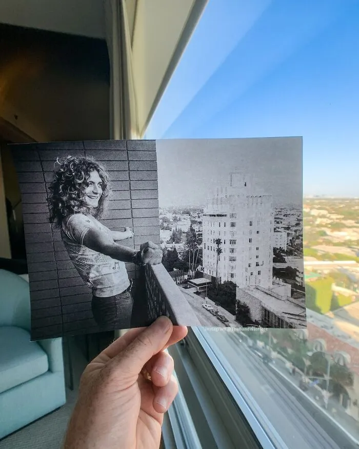Robert Plant, On Sunset Boulevard In 1975 Proclaiming “I Am A Golden God!” Photo Peter Simon