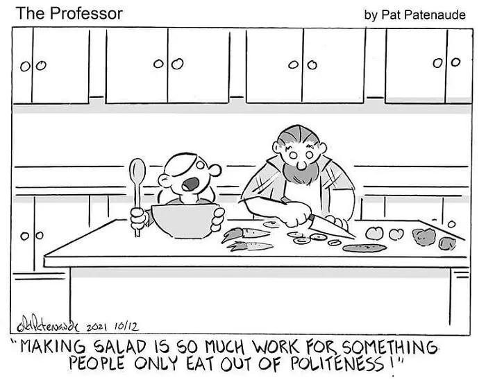 This Artist Made 40 Funny One-Panel Comics Featuring Absurd Situations