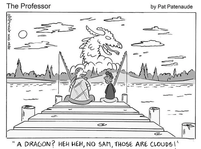 This Artist Made 40 Funny One-Panel Comics Featuring Absurd Situations