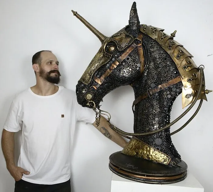 From Scraps To Art: 33 Mesmerizing Metal Sculptures Made By Michel Torres Costa
