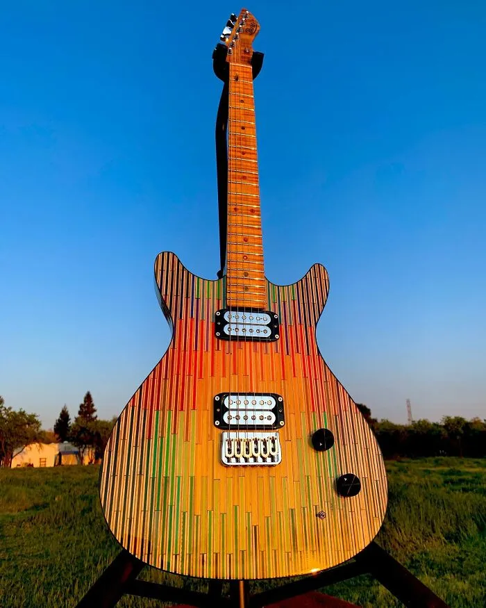 Burls Art Crafted 28 Extraordinary Guitars Using Unconventional Materials