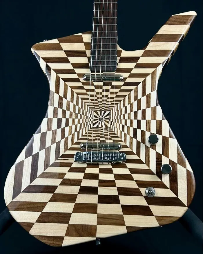Burls Art Crafted 28 Extraordinary Guitars Using Unconventional Materials