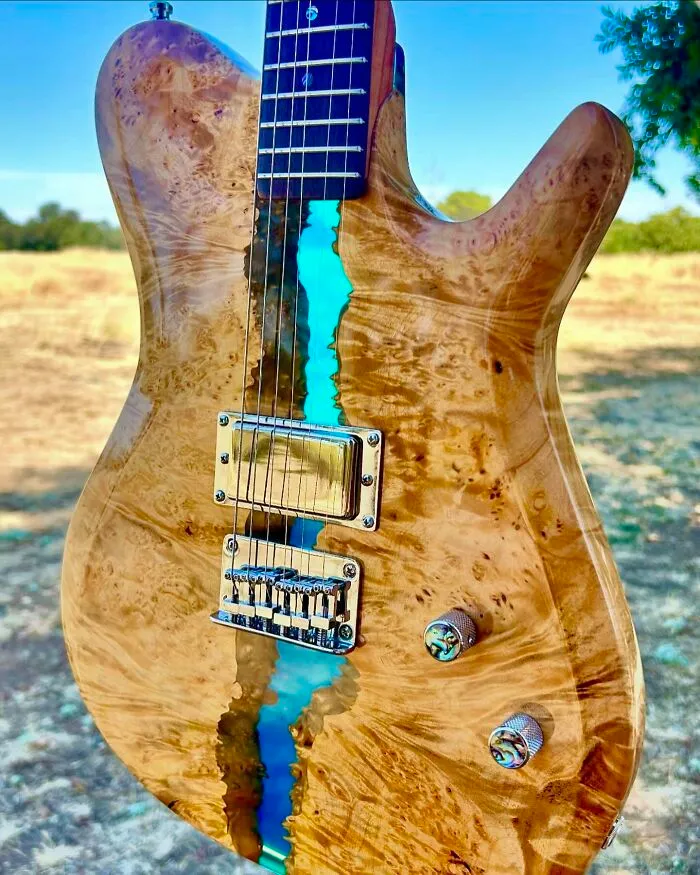 Burls Art Crafted 28 Extraordinary Guitars Using Unconventional Materials