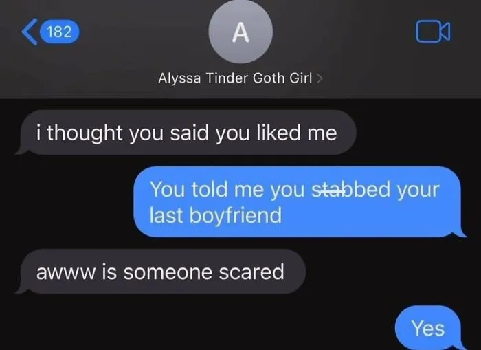 Tinder Goth Girl