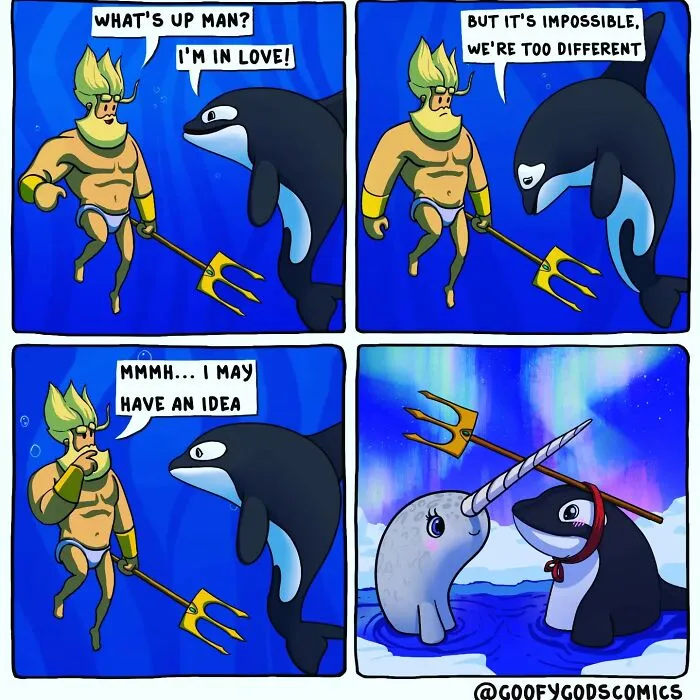 Greek Mythology Characters Come Alive In These "Goofy God Comics" (30 New Pics)