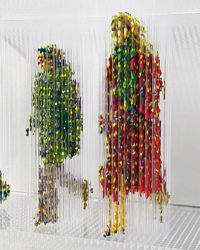 Artist Paints 3D Abstract Sculptures Of People (25 Pics)