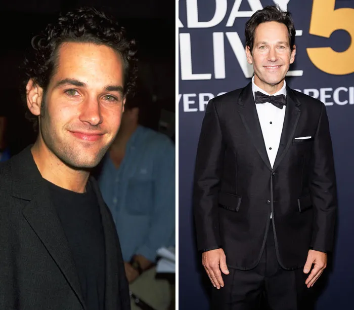 Paul Rudd's Earliest Red Carpet Was In 1995 At "Now And Then" Premiere And Most Recent Was At The 50th Snl Anniversary On February 16, 2025