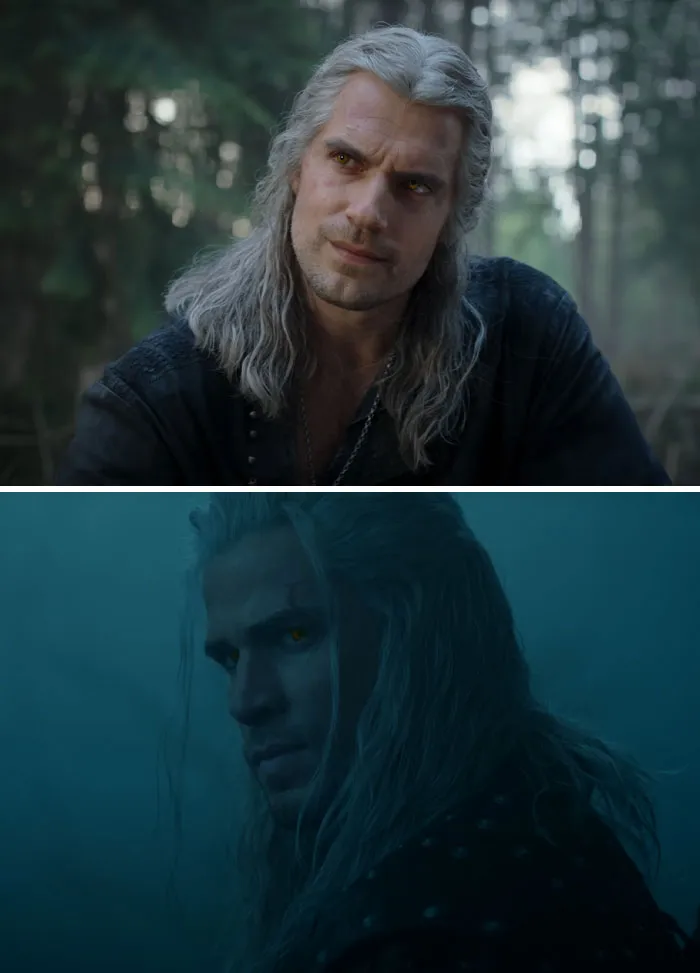 Henry Cavill en The Witcher. El actor dejó la serie de Netflix en curso después de tres temporadas. Sustituido por Liam Hemsworth