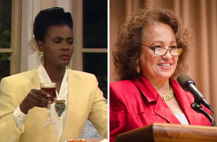 Janet Hubert En «El Príncipe De Bel-Air». Dejó la serie tras la tercera temporada. Sustituida Por Daphne Maxwell Reid