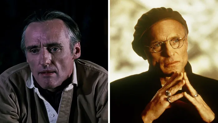 En El show de Truman, Christof fue interpretado originalmente por Dennis Hopper, pero se dice que fue sustituido porque no podía recordar sus líneas. Ed Harris asumió el papel