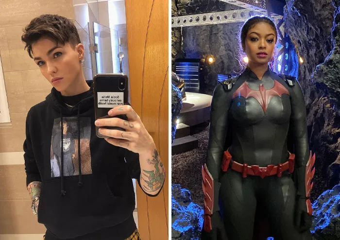 Ruby Rose En Batwoman. La actriz protagonizó la primera temporada de Batwoman en 2019 y 2020. Sustituida Por Javicia Leslie