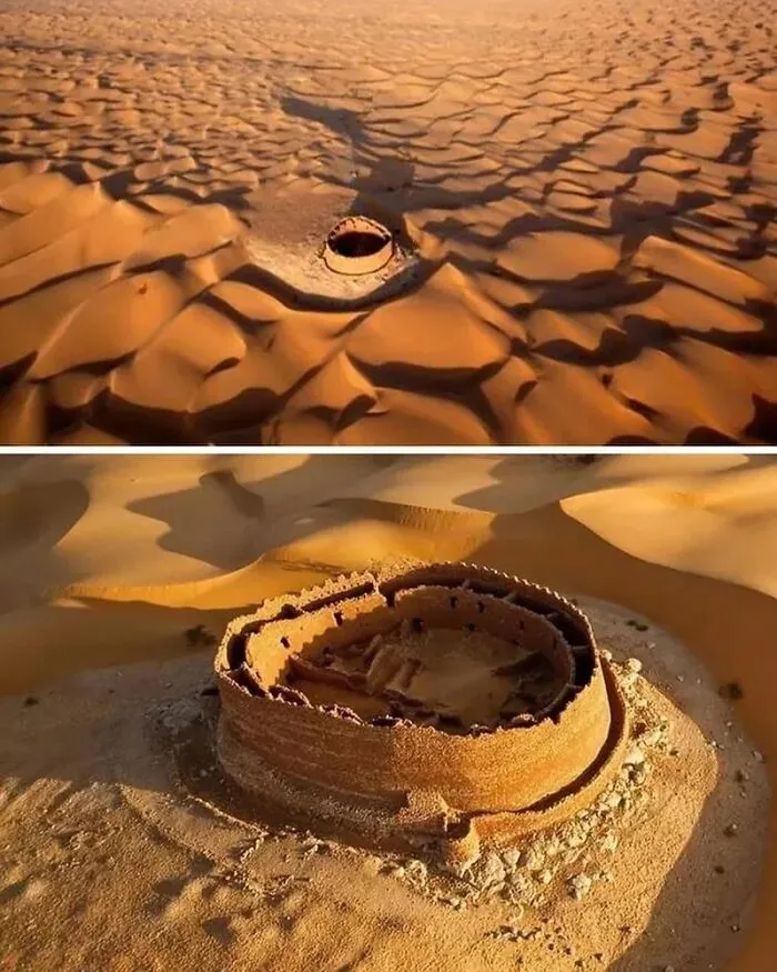 The Ksar Draa In Timimoun, Algeria, Is An Ancient Ruin That Stands Out In The Middle Of An Ocean Of Dunes