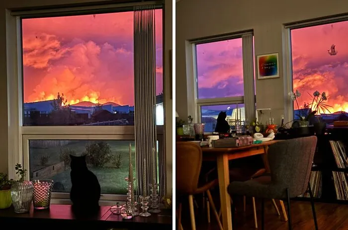 My View Of The New Volcano Eruption In Iceland