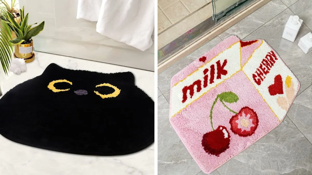 Step Up Your Bathroom Game With 24 Mats That Actually Slay