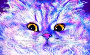 My 30 Whimsical Paintings Of Cats In Their Funniest Poses