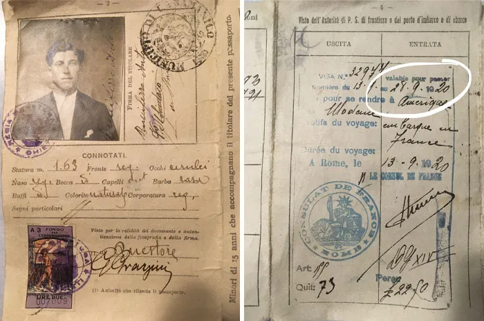 Today While Sorting Through My Grandma’s Attic, I Happened To Discover My Great-Great-Grandfather's Italian Passport And Ticket To America