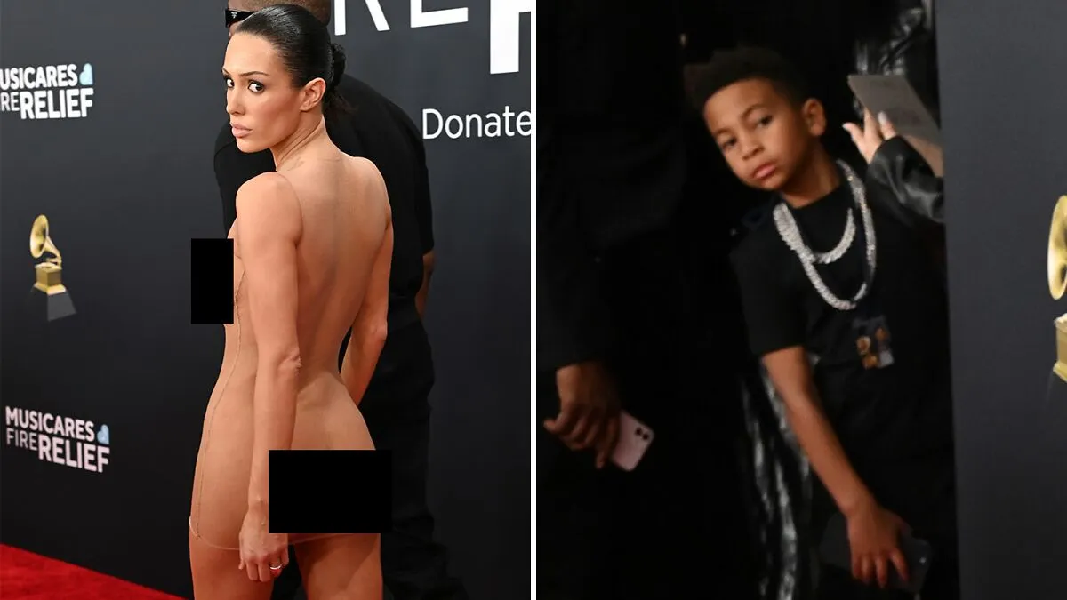 "Don't Blame Him": Child Sneaks A Peek At Bianca Censori At The 2025 Grammys, Breaks The Internet