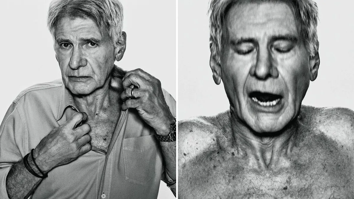 'Autopsy Of A Stroke Patient': Harrison Ford Baffles Fans With Shirtless WSJ Photoshoot