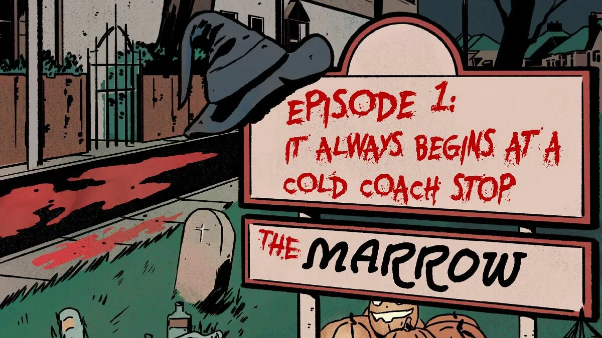 My Webcomic Grinding Against The Marrow, Episode 1: It Always Begins At A Cold Coach Stop