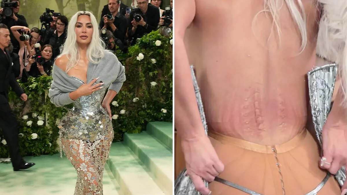 Kim Kardashian Revealed How Her Body Looked After Wearing That Ultra-Tight Met Gala Corset