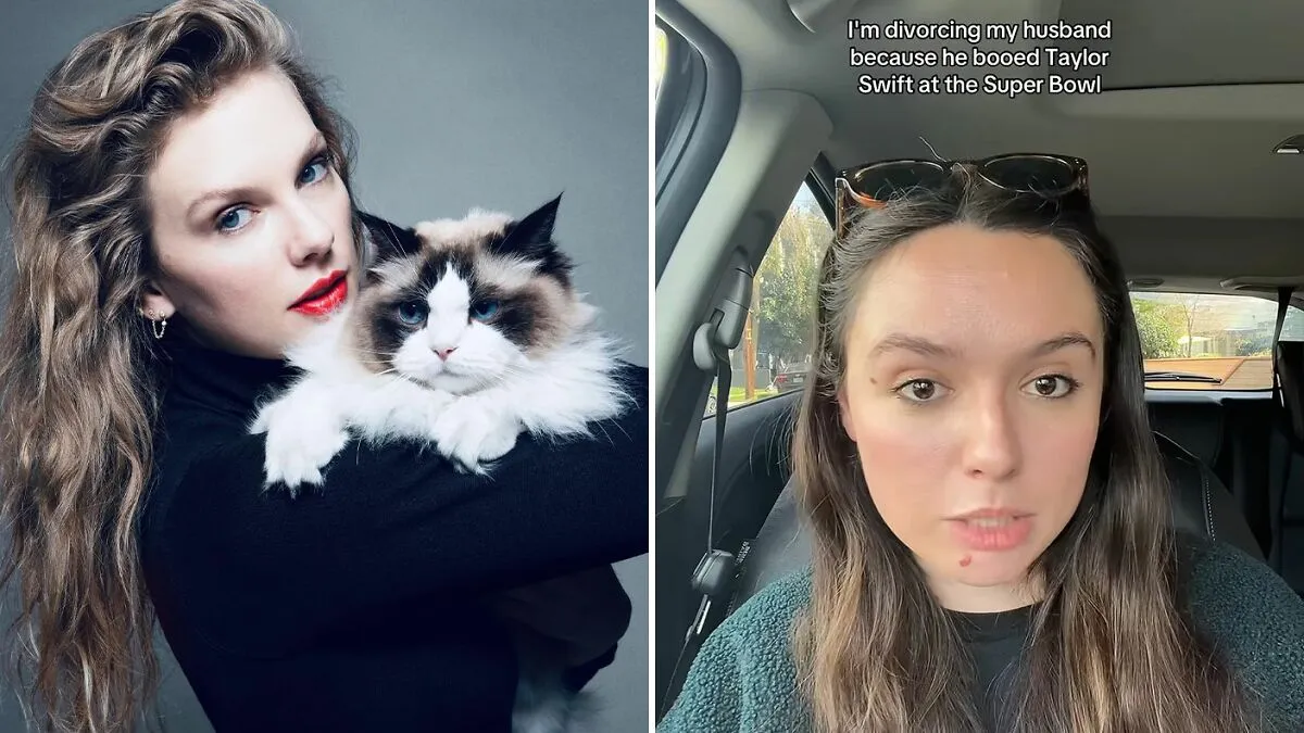 Woman Divorces Husband For Booing Taylor Swift At The Super Bowl: "That’s Not A Man"