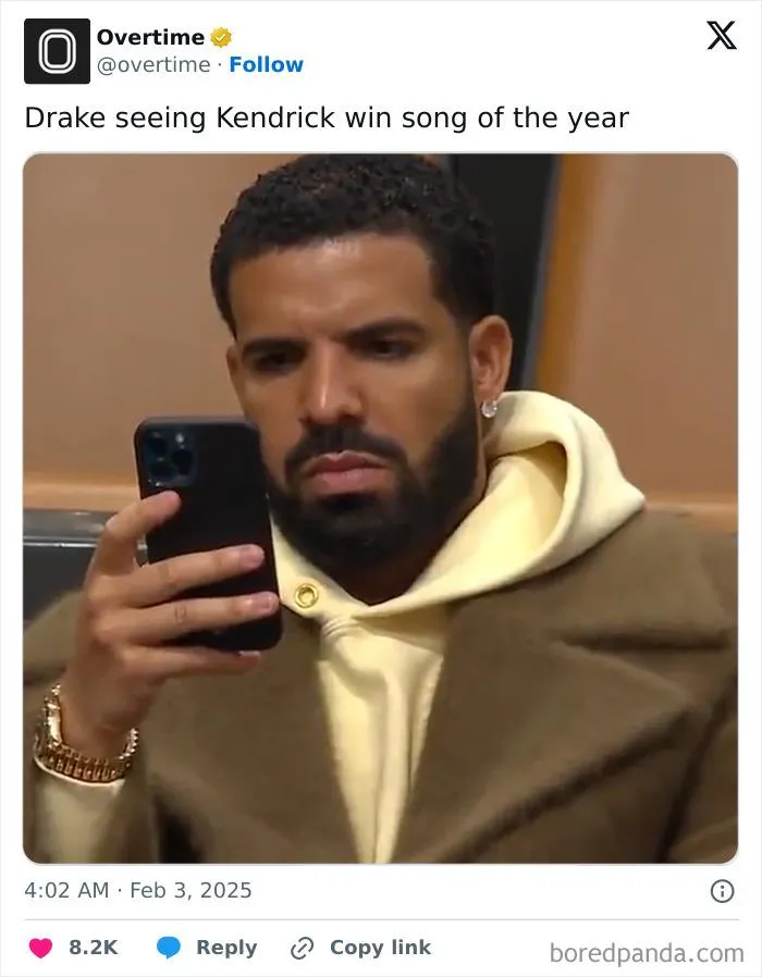 30 Of The Funniest Memes And Tweets That Stole The Show At The 2025 Grammys