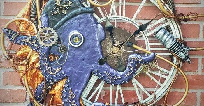 Steampunk Octopus Decoration