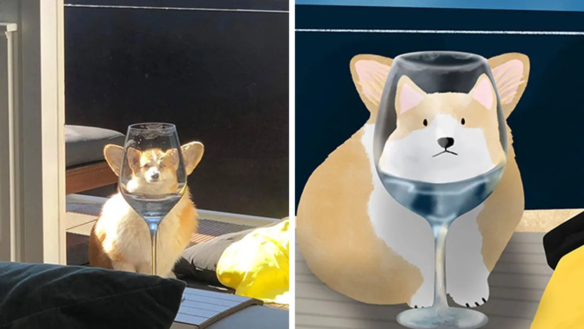 30 Adorable And Hilarious Animal Photos Drawn By This Artist