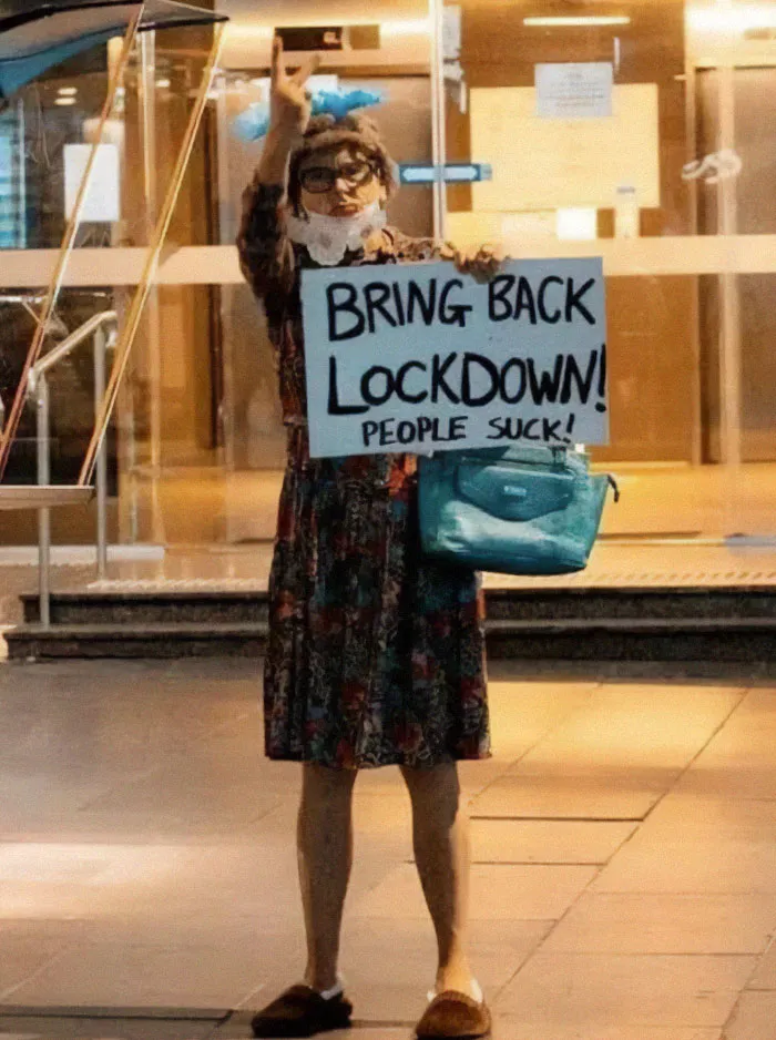Lockdown Woman, Hater Of People, Fan Of Lockdowns