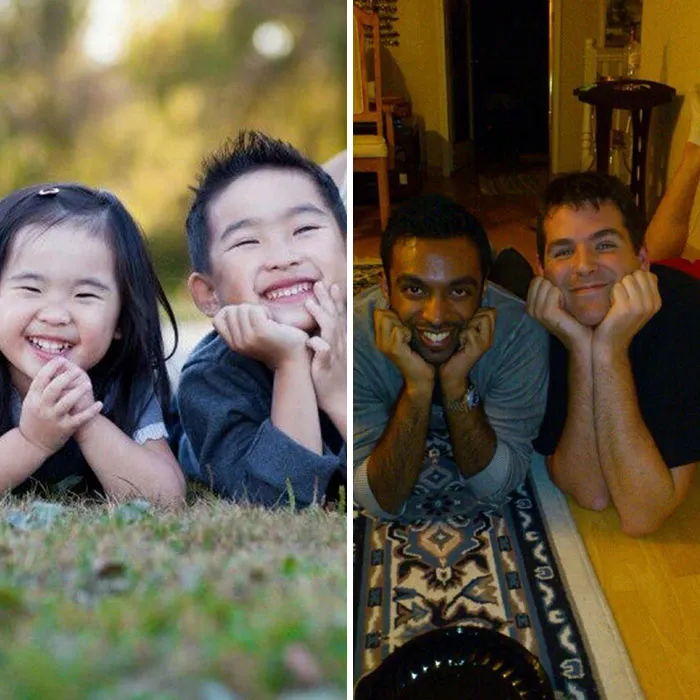 Sent Picture Of My Kids (Left) To The Wrong Number And Their (Right) Response Was