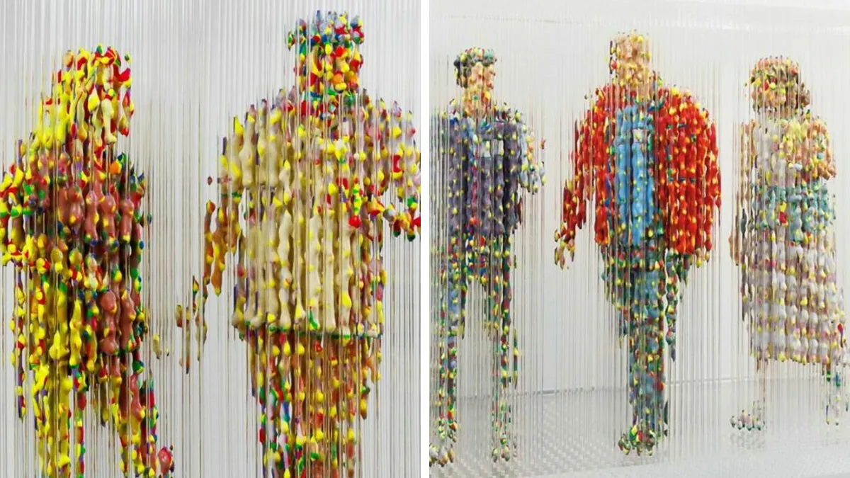 Artist Paints 3D Abstract Sculptures Of People (25 Pics)