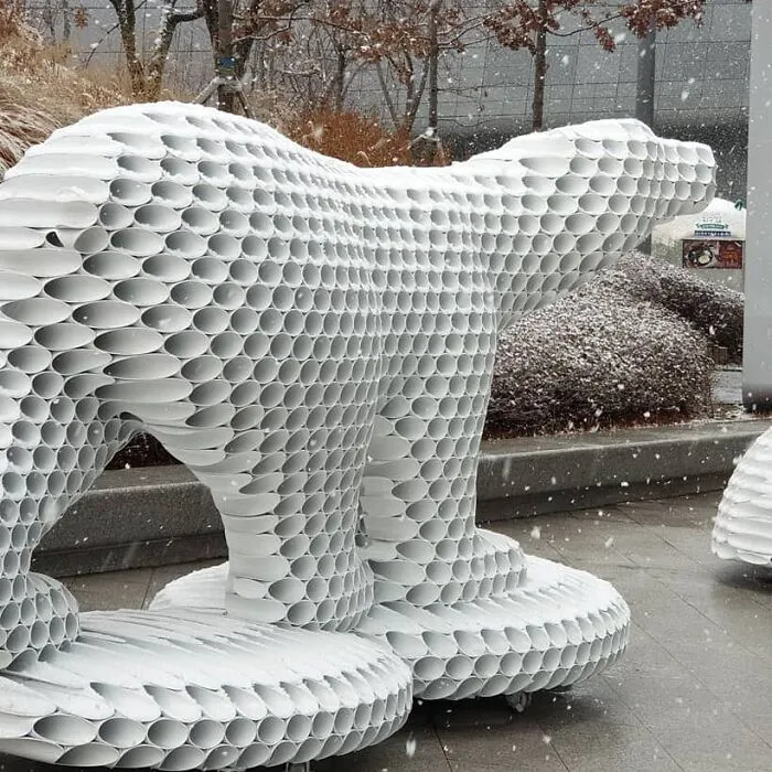 This Artist Creates Striking Metal Sculptures Using Stacked Pipes (23 Pics)
